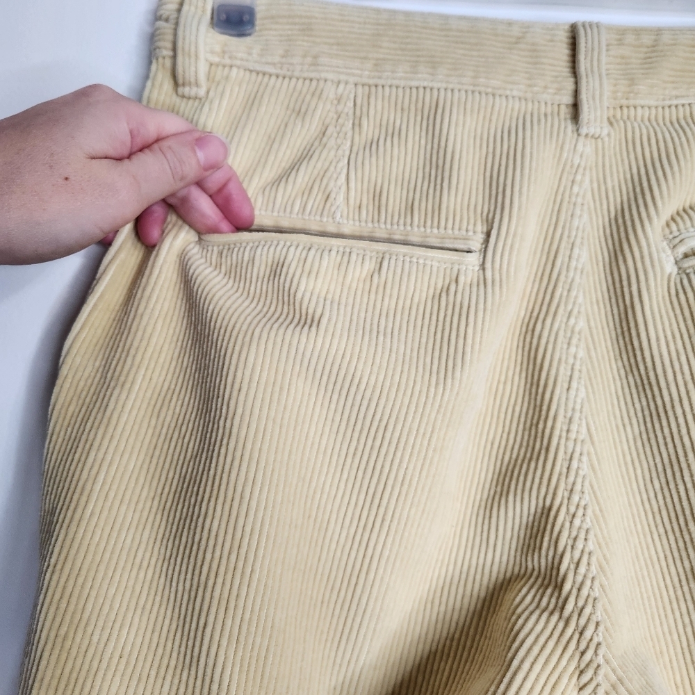 Aritzia Tna Ripcord Butter Yellow Corduroy Jogger Leg Pants Size 6 - Picture 12 of 15